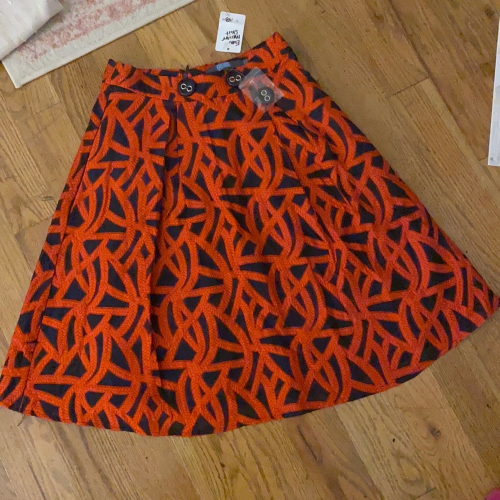 Eva Franco Red & Navy Skirt